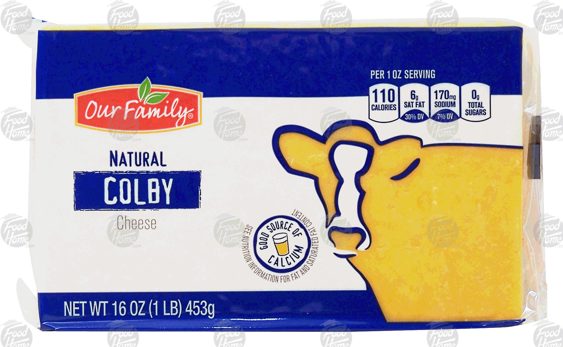 Our Family Natural colby cheese block Full-Size Picture